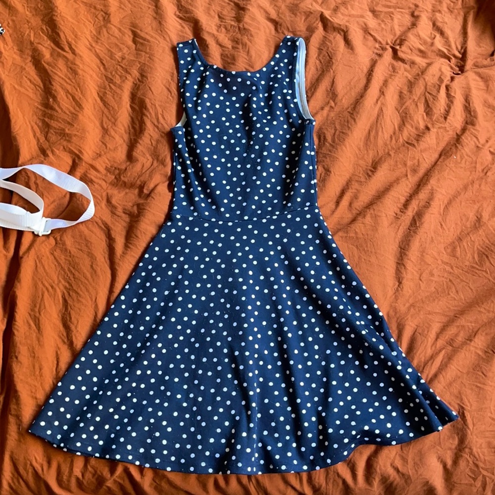 Polka dot skater dress